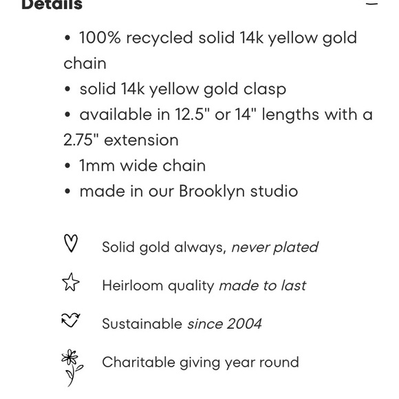 Catbird Sweet Nothing 14k gold choker 12” with extender. Like new. - Picture 8 of 9